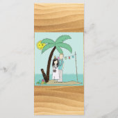 Menu Hawaiian Luau Wedding Flat (Achterkant)