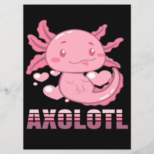 Menu Heart Axolotl   Caricature mignon Axolotl