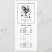 Menu Hen Banner Prix du ranch agricole (Devant)