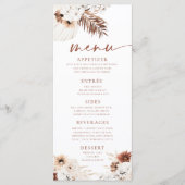 Menu Herbe de Pampa Bohème (Devant)