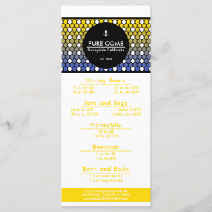 Menu Hexa Honeypeb Apiary Honey