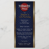 Menu Hibachi Anniversaire (Devant)