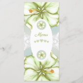 Menu Hibiscus & dentelle BLANC (Dos)