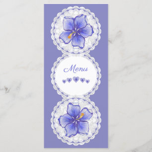 Menu Hibiscus & dentelle BLEU
