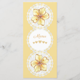 Menu Hibiscus & dentelle JAUNE