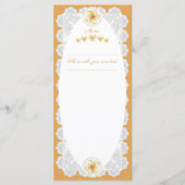 Menu Hibiscus & dentelle JAUNE (Devant)