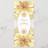 Menu Hibiscus & dentelle JAUNE (Dos)