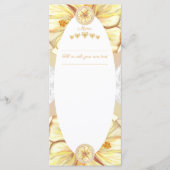 Menu Hibiscus & dentelle JAUNE (Devant)