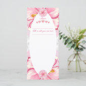 Menu Hibiscus & dentelle PINK (Debout devant)