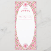 Menu Hibiscus & dentelle PINK (Devant)