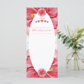 Menu Hibiscus & dentelle RED (Debout devant)