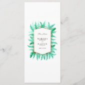 Menu Hiver à feuillage persistant feuillage aquarelle v (Devant)