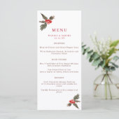 Menu Hiver Holly Mariage (Debout devant)
