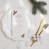 Menu Hiver Holly Mariage
