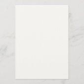 Menu Hors blanc | Elégant Mariage bleu beige Hydrangea (Dos)