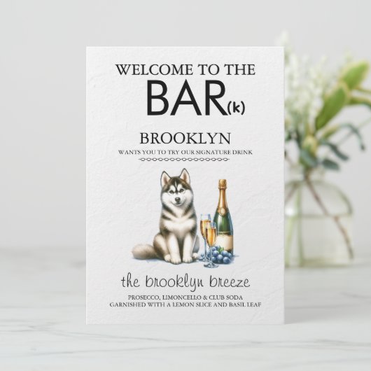 Menu Husky Bar (Debout devant)