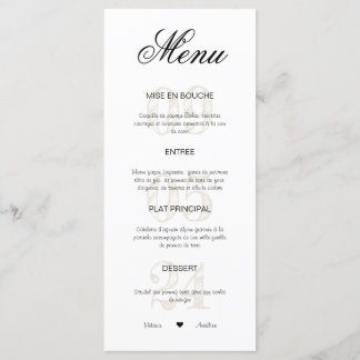 Menu (huwelijk)