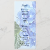 Menu Hydrangea Bleu (Devant)