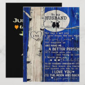 Menu Idée de cadeau de citation d'amour pour mari, Anni (Devant / Derrière)