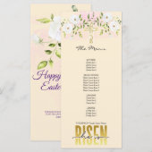 Menu Il Est Ressuscité Citation Religieuse Chrétienne S (Devant / Derrière)