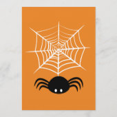 Menu Illustration d'araignée d'Halloween effrayante (Dos)