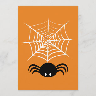 Menu Illustration d'araignée d'Halloween effrayante