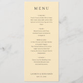 Menu Illustration d'avocat beige élégant (Devant)