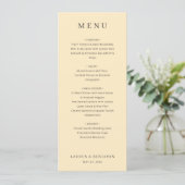 Menu Illustration d'avocat beige élégant (Debout devant)