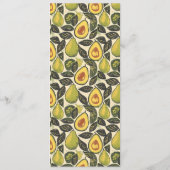 Menu Illustration d'avocat beige élégant (Dos)