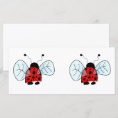 Menu Illustration de coccinelle mignonne (Devant / Derrière)