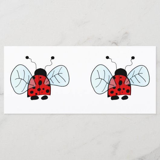 Menu Illustration de coccinelle mignonne (Devant)
