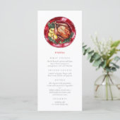Menu Illustration de la nourriture festive du Mariage d (Debout devant)