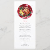 Menu Illustration de la nourriture festive du Mariage d (Devant)