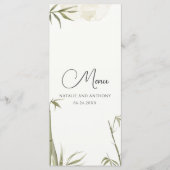 Menu Illustration de l'aquarelle en bambou (Devant)