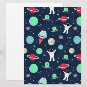 Menu Illustration du Motif spatial (Devant / Derrière)