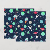 Menu Illustration du Motif spatial (Devant / Derrière)