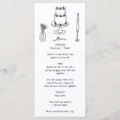 Menu Illustrations noires dessinées à la main Doodles M (Devant)