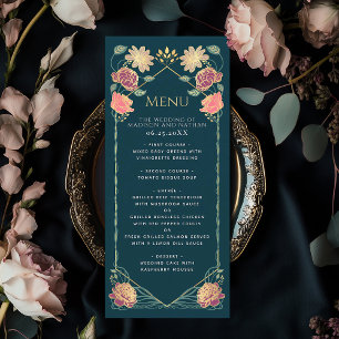 Menu Imaginaire Enchantée jardin floral mariage