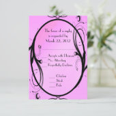 Menu Imaginaire Mariage rose Choix (Debout devant)
