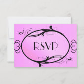 Menu Imaginaire Mariage rose Choix (Dos)