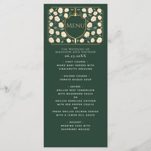 Menu Imaginaire médiéval de l'épée et du bouclier Maria (Devant)