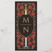 Menu Imaginaire médiéval de l'épée et du bouclier Maria (Dos)