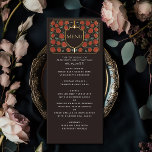 Menu Imaginaire médiéval de l'épée et du bouclier Maria<br><div class="desc">Invitation vos invités mariages avec ce design d'Imaginaire médiéval Royal Sword & Shield Monogram. Ce design est parfait pour les couples à la recherche d'une esthétique d'imaginaire médiéval à la fois royale et moderne. Personnalisez le texte, la police et les couleurs en fonction de vos préférences de conception. Objets correspondants...</div>