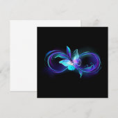 Menu Infinité brillante avec papillon magique (Devant / Derrière)