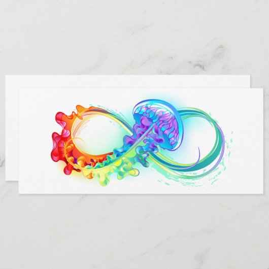 Menu Infinity avec Rainbow Jellyfish (Devant / Derrière)