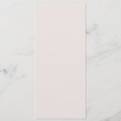 Menu Infinity Love Monogram Gold White Mariage Dîner (Dos)