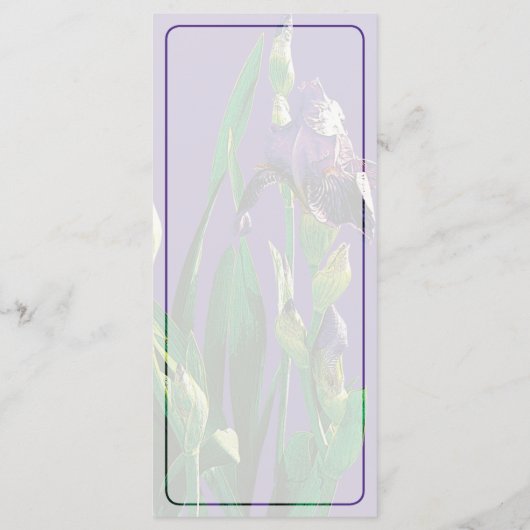 Menu Iris Violet Avec Bureaux (Dos)