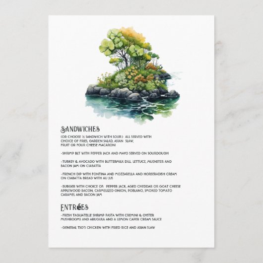 Menu Irlande Destination Wedding (Dos)