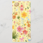 Menu Island Yellow Wedding (Dos)