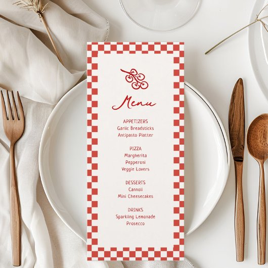 Menu Italie : Amore Bachelorette Party